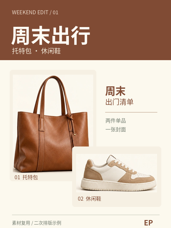 周末出行二次排版示例