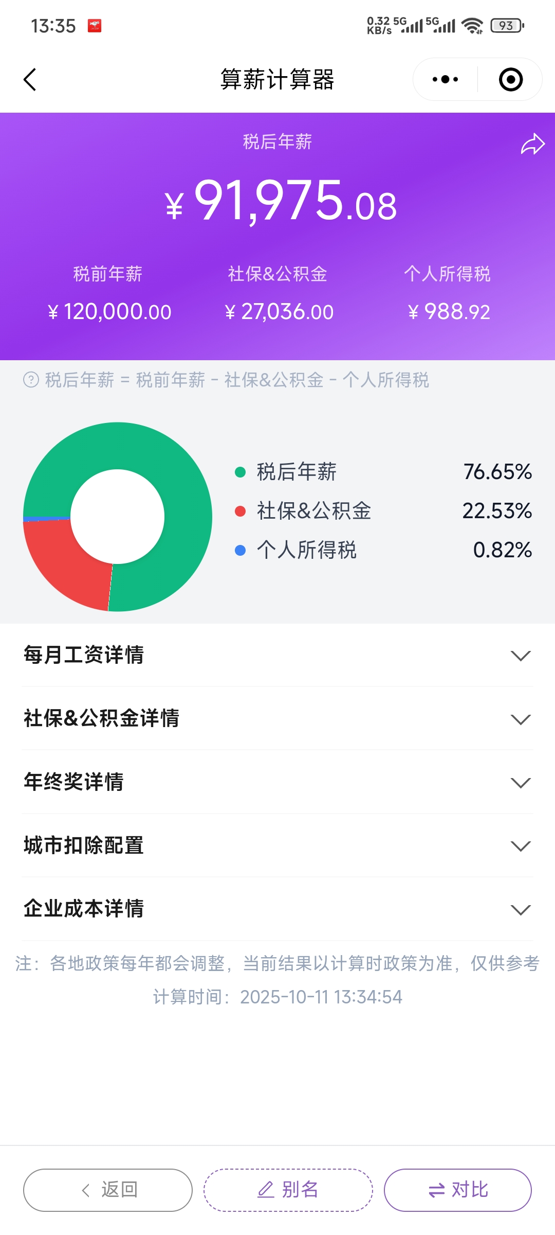 计算结果